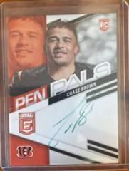 Chase Brown [Green Ink] #PPCB Football Cards 2023 Panini Donruss Elite Pen Pals Autographs Prices
