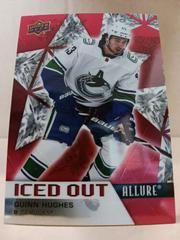 Quinn Hughes #IO-2 Hockey Cards 2021 Upper Deck Allure Iced Out Prices