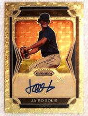 Jairo Solis [Gold Prizm] #12 Baseball Cards 2021 Panini Prizm Draft Picks Autographs Prices