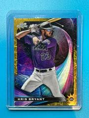 Kris Bryant [Gold Interstellar] #SG-9 Baseball Cards 2022 Topps Cosmic Chrome Star Gaze Prices