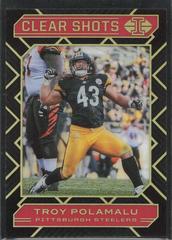 Troy Polamalu [Red] #11 Football Cards 2020 Panini Illusions Clear Shots Prices