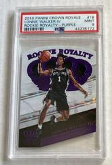Lonnie Walker IV [Purple] #18 Basketball Cards 2018 Panini Crown Royale Rookie Royalty Prices