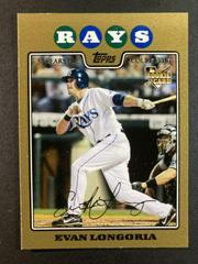 Evan Longoria [Gold] Baseball Cards 2008 Topps Update & Highlights Prices