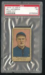 Bill Jacobson [Hand Cut] #61 Baseball Cards 1919 W514 Prices