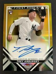 Trey Amburgey [Gold] #FRDA-TA Baseball Cards 2022 Topps Finest Rookies Design Variation Autographs Prices