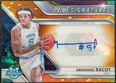 Armando Bacot [Orange] #PCS-ABA Basketball Cards 2022 Bowman Chrome University Prime Signatures Prices