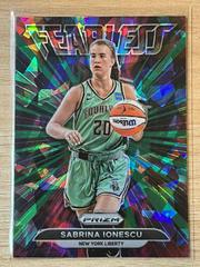 Sabrina Ionescu [Green Ice] #5 Basketball Cards 2022 Panini Prizm WNBA Fearless Prices