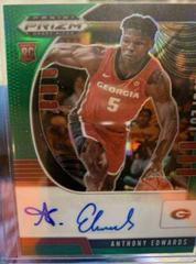 Anthony Edwards [Green Prizm] Basketball Cards 2020 Panini Prizm Draft Picks Autographs Prices