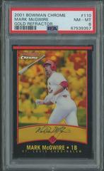 Mark McGwire [Gold Refractor] Baseball Cards 2001 Bowman Chrome Gold Prices