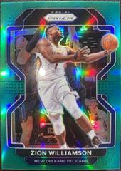 Zion Williamson [Green Wave] Basketball Cards 2021 Panini Prizm Prices