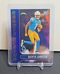 Quentin Johnston [Blue] #RIS-10 Football Cards 2023 Panini Phoenix Rookie Rising Prices