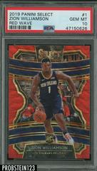 Zion Williamson [Red Prizm] #1 Basketball Cards 2019 Panini Select Prices