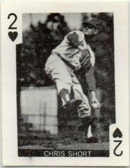 Chris Short [2 of Hearts] Baseball Cards 1969 Globe Imports Playing Cards Prices