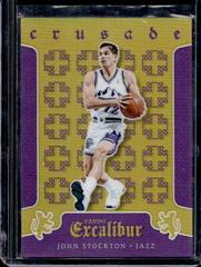 John Stockton [Purple] #61 Basketball Cards 2015 Panini Excalibur Crusade Prices