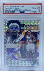 De'Aaron Fox Basketball Cards 2019 Panini Mosaic Stare Masters Prices