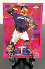 Pablo Lopez [Padparadscha] #USCS117 Baseball Cards 2023 Topps Chrome Update Sapphire Prices