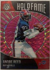 Andre Reed [Pink Fluorescent] Football Cards 2021 Panini Mosaic HoloFame Prices