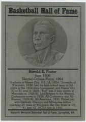 Harold Foster Basketball Cards 1986 Hall of Fame Metallic Prices
