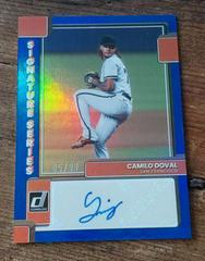 Camilo Doval [Blue] #SS-CD Baseball Cards 2022 Panini Donruss Signature Series Prices