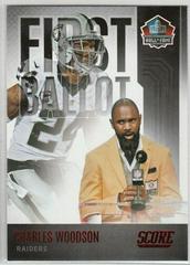 Charles Woodson [Red] #FB-CW Football Cards 2022 Panini Score First Ballot Prices