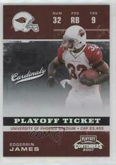 Edgerrin James [Playoff Ticket] #1 Football Cards 2007 Playoff Contenders Prices