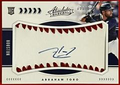 Abraham Toro [Material Signature] #132 Baseball Cards 2020 Panini Absolute Prices
