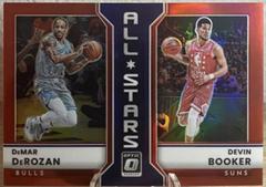 DeMar DeRozan, Devin Booker [Red] #4 Basketball Cards 2022 Panini Donruss Optic All Stars Prices