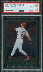 Will Clark #81 Baseball Cards 2001 Topps Chrome Prices