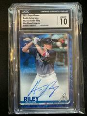 Austin Riley [Orange Refractor] #AR Baseball Cards 2019 Topps Chrome Autographs Prices