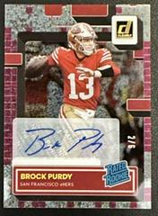 Brock Purdy [Autograph Techno] Football Cards 2022 Panini Clearly Donruss Prices