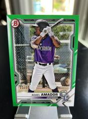 Adael Amador [Green] #BD-195 Baseball Cards 2021 Bowman Draft Prices