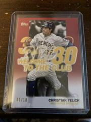 Christian Yelich [Red] #WC-18 Baseball Cards 2023 Topps Welcome to the Club Prices