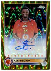 Adem Bona [Gold RayWave] #CA-ABO Basketball Cards 2022 Topps Chrome McDonald's All-American Autographs Prices