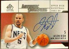 Jason Kidd #JK-A Basketball Cards 2003 SP Authentic Signatures Prices