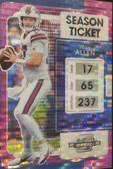 Josh Allen [Purple Pulsar] #4 Football Cards 2021 Panini Contenders Optic Prices
