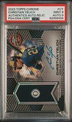 Christian Yelich [Autograph] #TCAA-CY Baseball Cards 2023 Topps Chrome Authentics Relics Prices