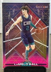 LaMelo Ball [Pink] #1 Basketball Cards 2021 Panini Recon Prices