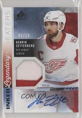 Henrik Zetterberg [Patch] Hockey Cards 2021 SP Game Used Inked Sweaters Autograph Prices