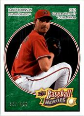 Randy Johnson [Emerald] #5 Baseball Cards 2008 Upper Deck Baseball Heroes Prices