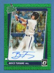 Brice Turang [Green Mojo] Baseball Cards 2021 Panini Donruss Optic Rated Prospect Signatures Prices