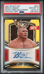 Brock Lesnar [Gold Prizms] #SG-BLS Ufc Cards 2021 Panini Select UFC Signatures Prices