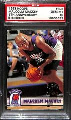 Malcolm Mackey 5th Anniversary #393 Basketball Cards 1993 Hoops Prices