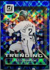 Jazz Chisholm [Blue] Baseball Cards 2022 Panini Donruss Trending Prices