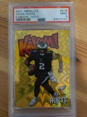 Jalen Hurts [Gold] Football Cards 2021 Panini Absolute Kaboom Prices