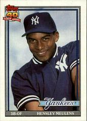Hensley Meulens #259 Baseball Cards 1991 Topps Prices