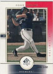 Geoff Jenkins #50 Baseball Cards 2000 SP Authentic Prices