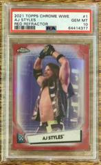 AJ Styles [Red Refractor] #1 Wrestling Cards 2021 Topps Chrome WWE Prices