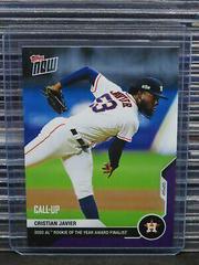 Cristian Javier [Purple] #OS-01 Baseball Cards 2020 Topps Now Off Season Prices