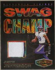 Justin Jefferson [Gold] #SC-JJ Football Cards 2023 Panini Plates and Patches Swag Champ Prices