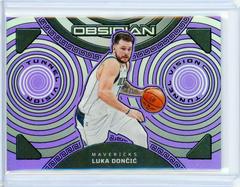 Luka Doncic [Purple Flood] #2 Basketball Cards 2022 Panini Obsidian Tunnel Vision Prices
